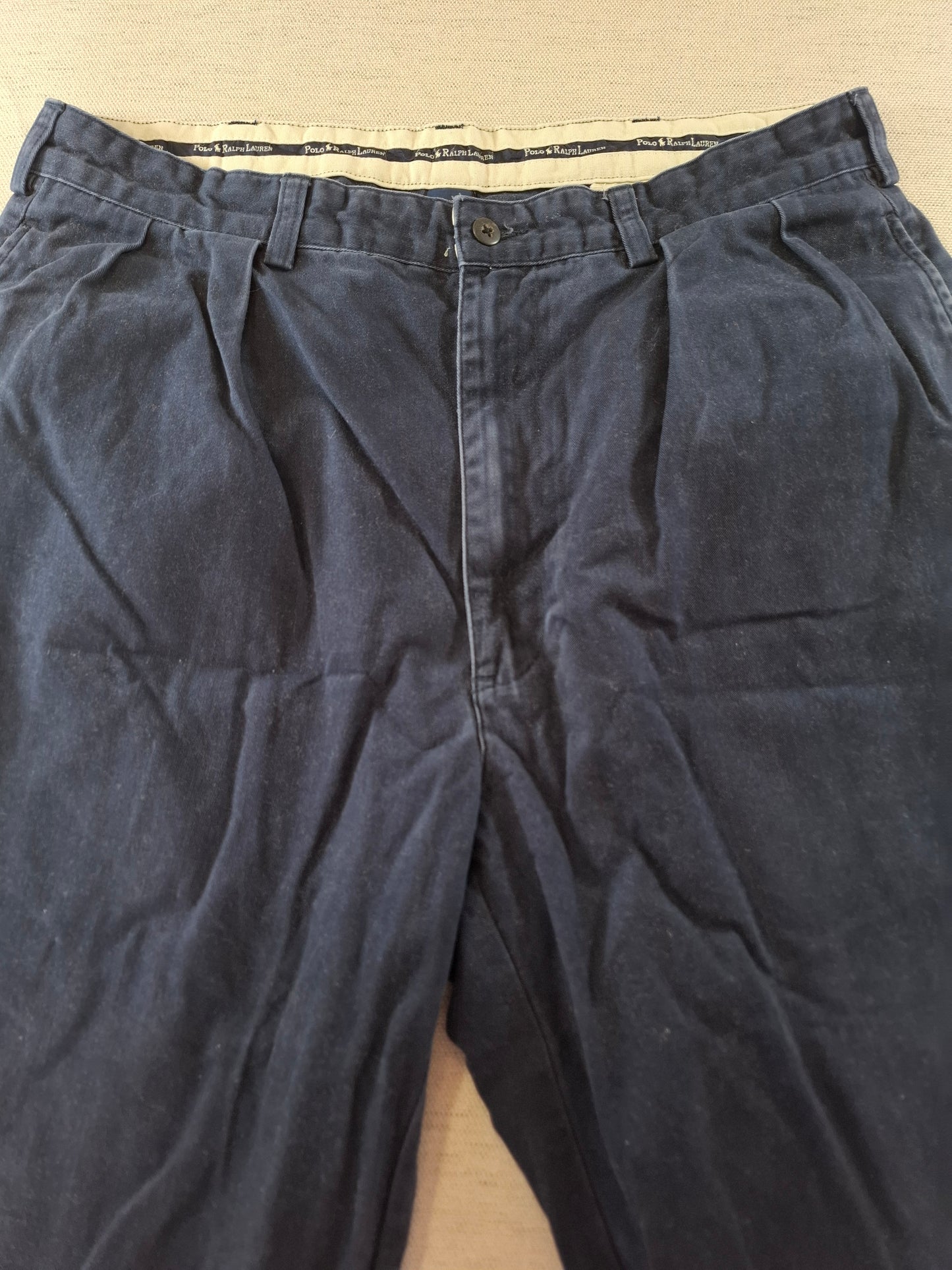 000166 Polo Ralph Lauren Chino size 35/32 Navy Blue