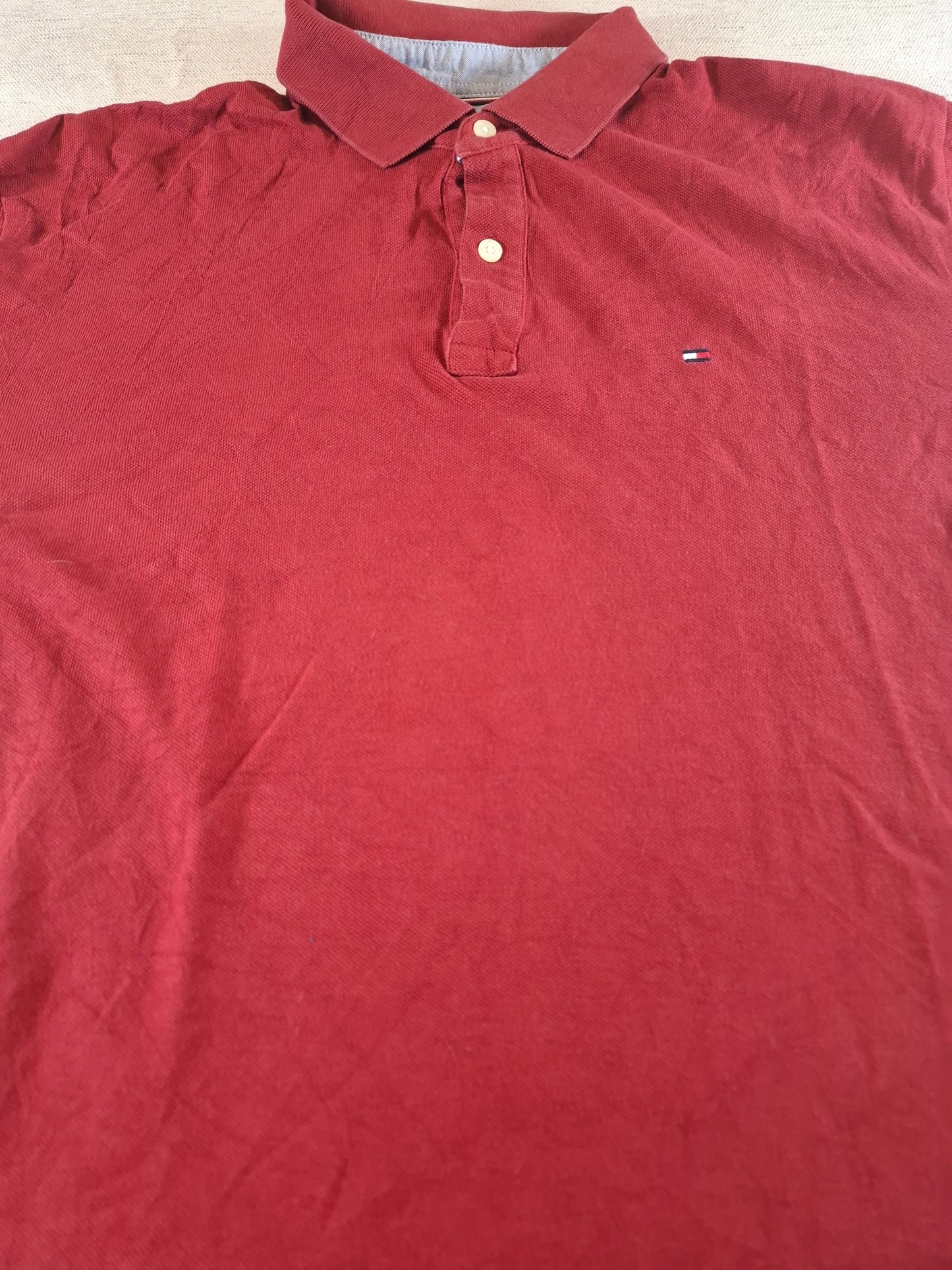 001108 Tommy Hilfiger Polo size L Burgundy