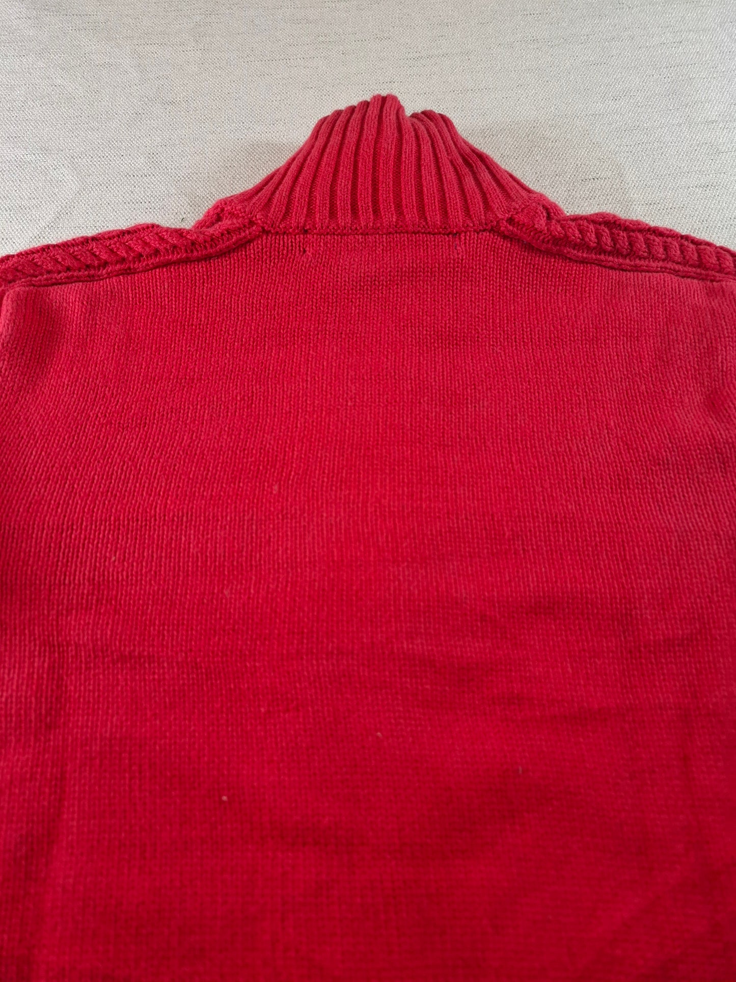 000943 Polo Ralph Lauren Full zip sweater size XS Red