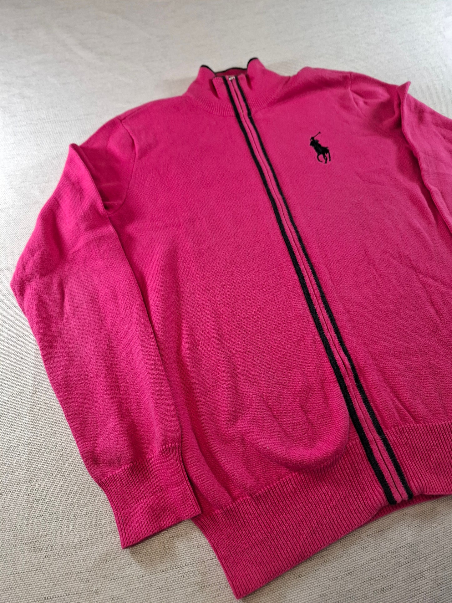 000941 Polo Ralph Lauren Full zip sweater size S Pink