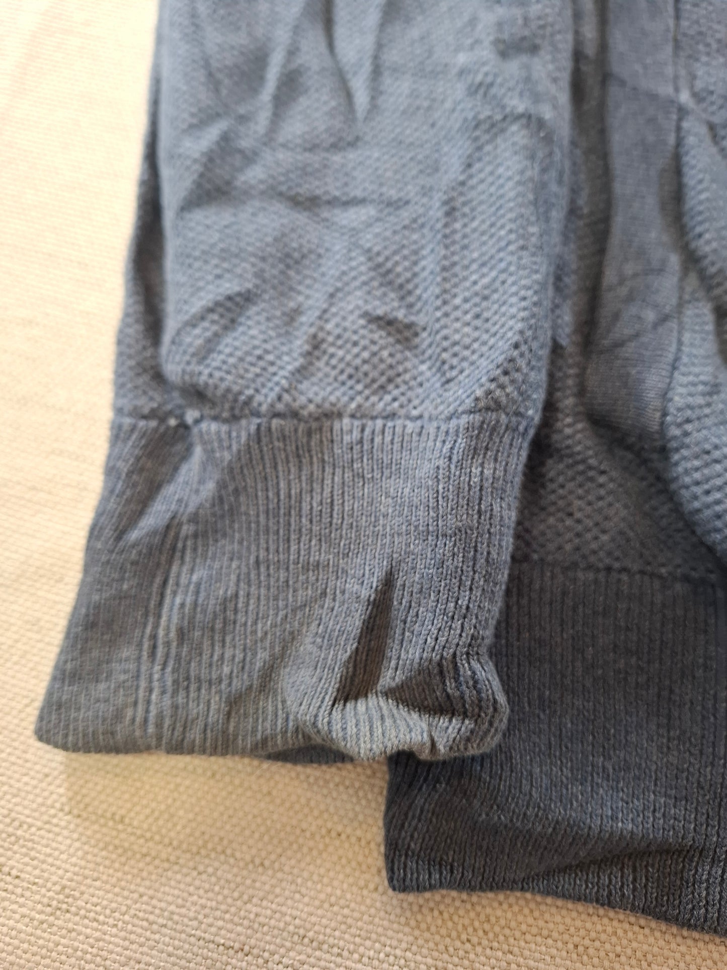 000942 Polo Ralph Lauren Full zip sweater size L Anthracite