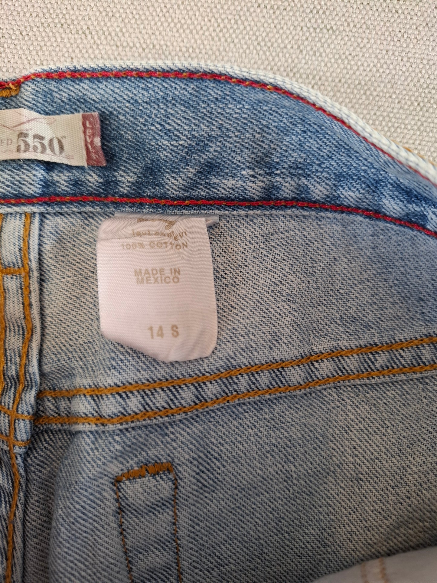 000176 Levi's 550 Jeans size 14S Blue