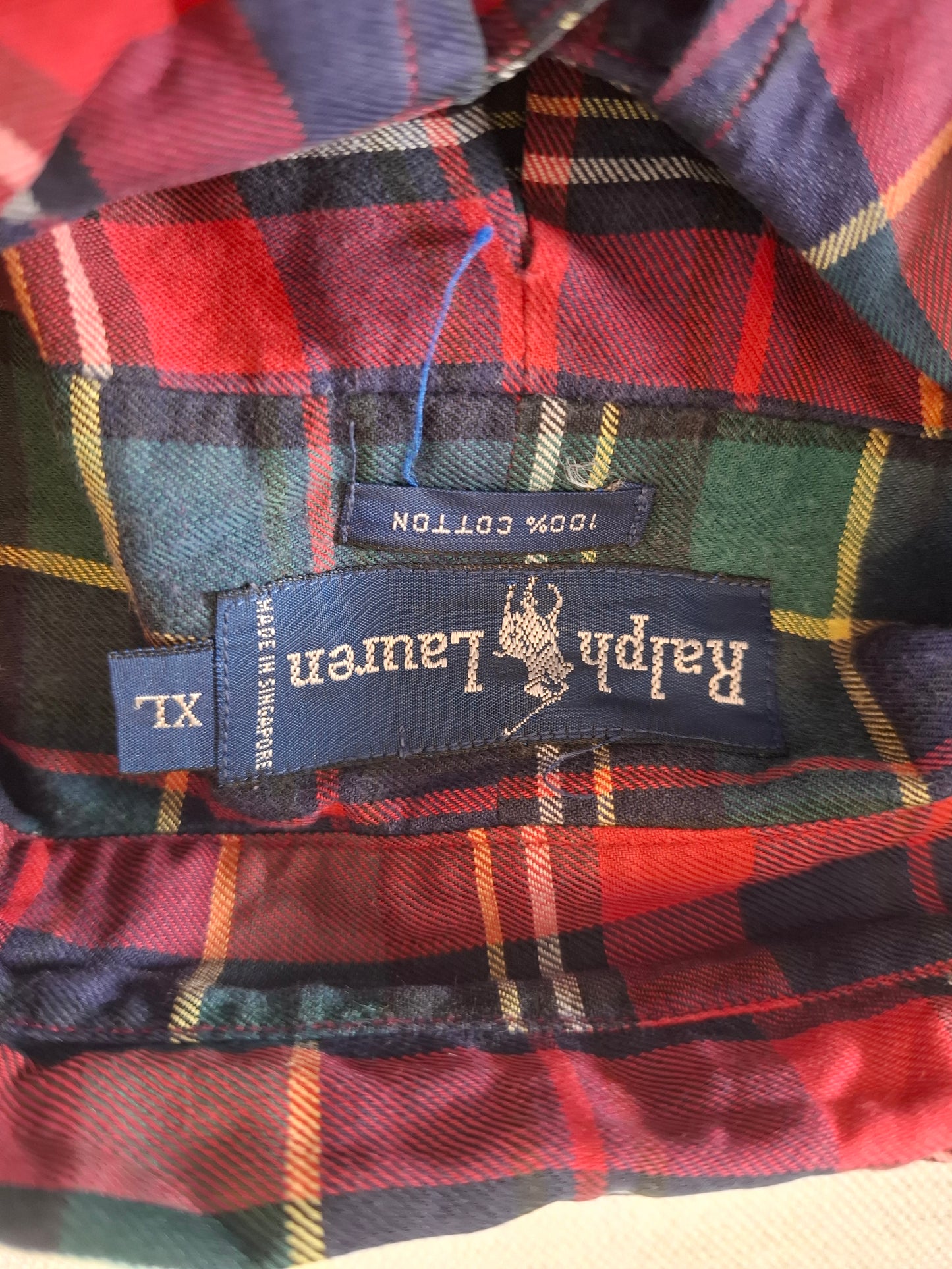 001068 Polo Ralph Lauren Button down shirt size XL Multi/ Red