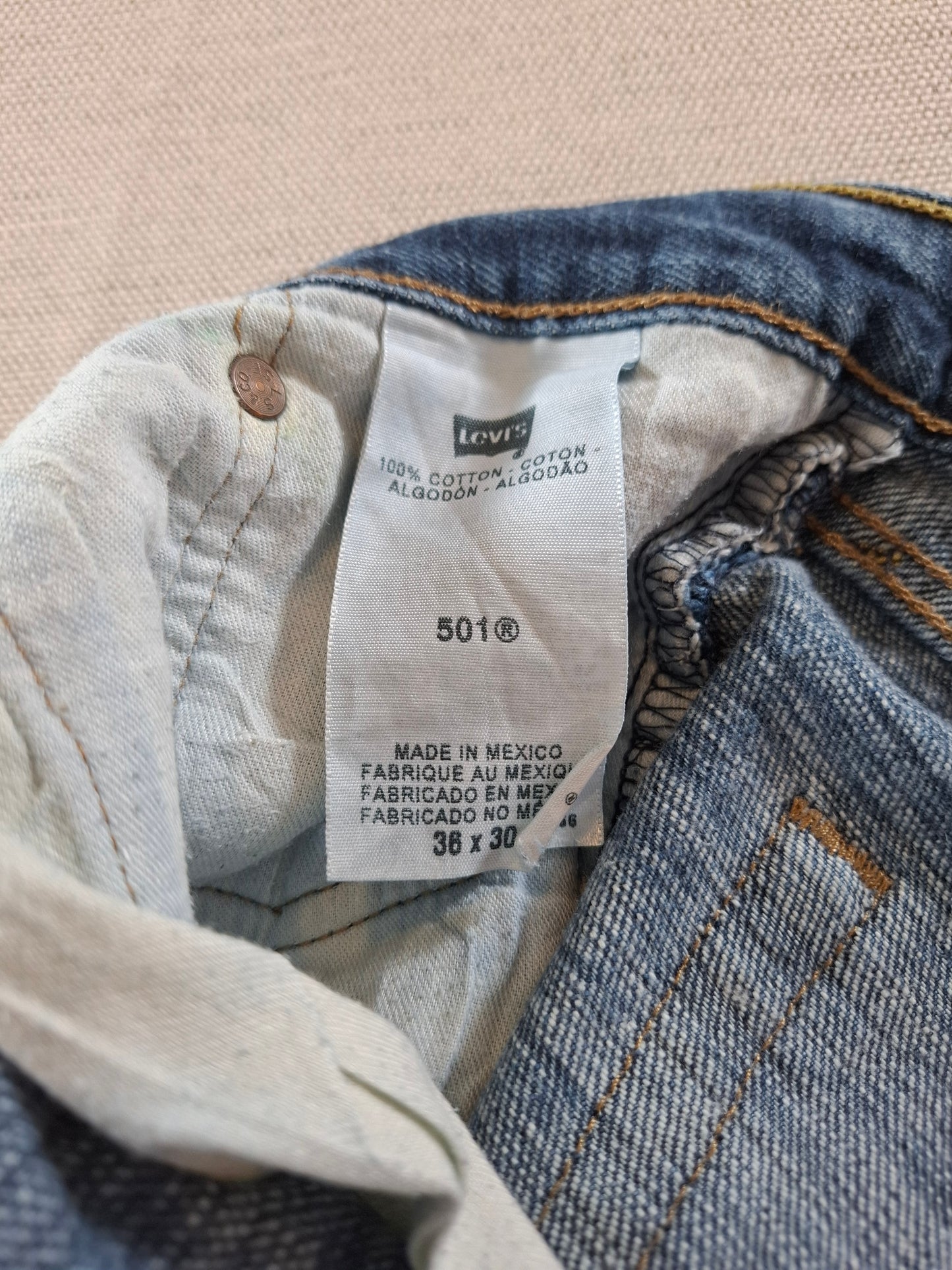 000261 – Levi's Jeans (501) – Blue, Size 36/30